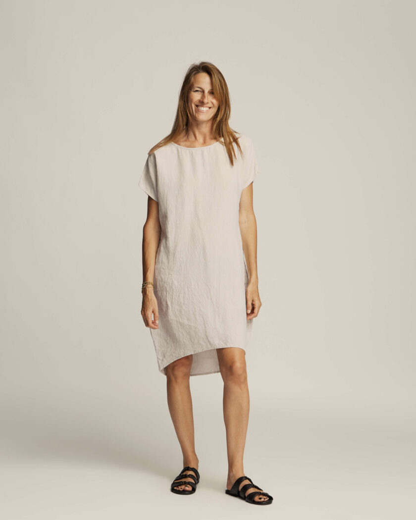 Anais Pure Linen Shift Dress - Birch