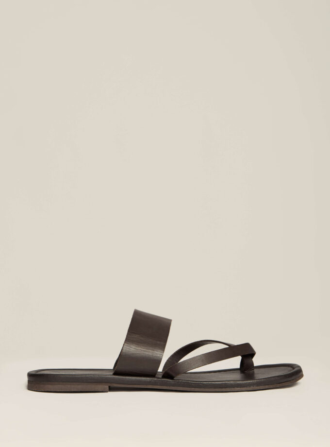 Valentina Leather Sandal - Chocolate