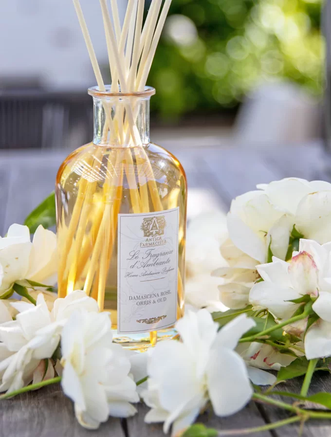 Antica Farmacista Damascena Rose, Orris & Oud 500ml Home Ambience Reed Diffuser